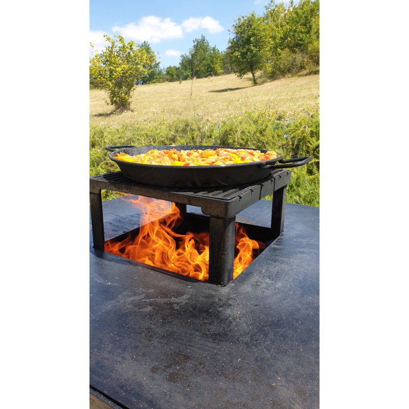 BBQ-Toro Brasero avec couvercle Ø 75 cm Bol à feu avec protection contre  les étincelles